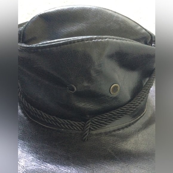 Men’s Faux Leather Cowboy Hat - Picture 12 of 16
